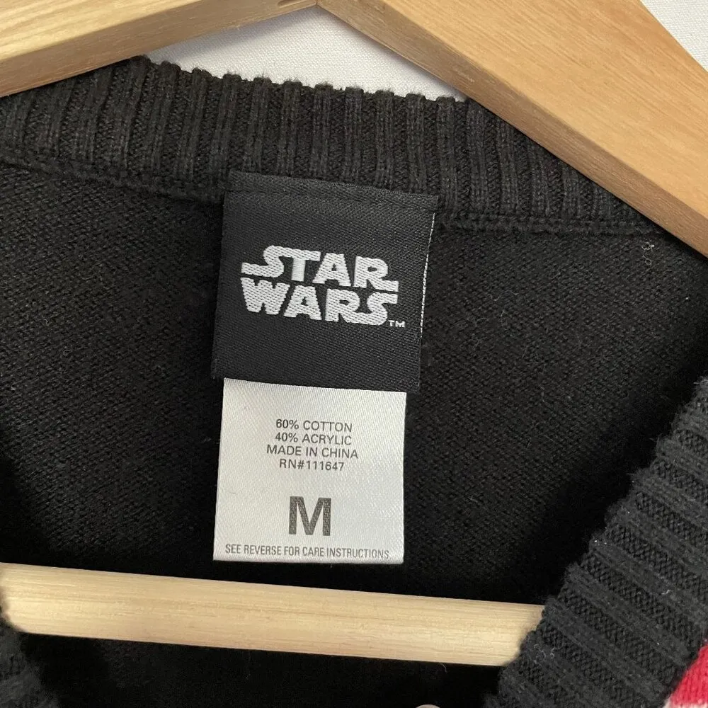 Star Wars black and red darth vader merry sithmas sweater christmas women's M - Image 4