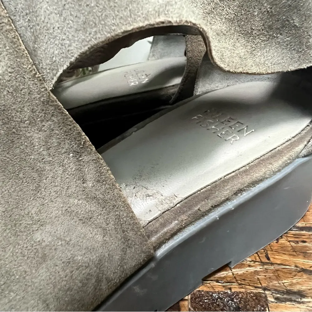 Buoy Suede Crisscross Wedge Platform Sandals size 6.5 - Image 5