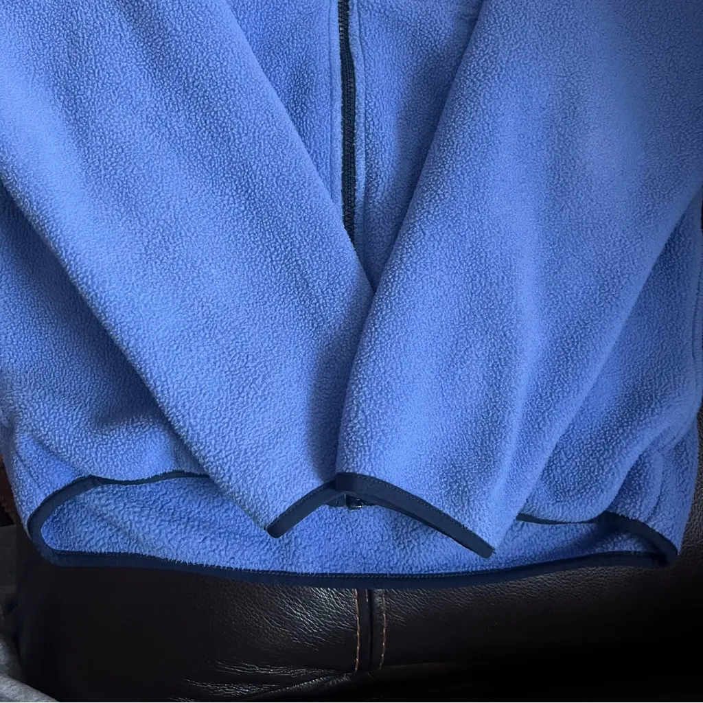 LL bean Blue Fleece Zip - Image 3
