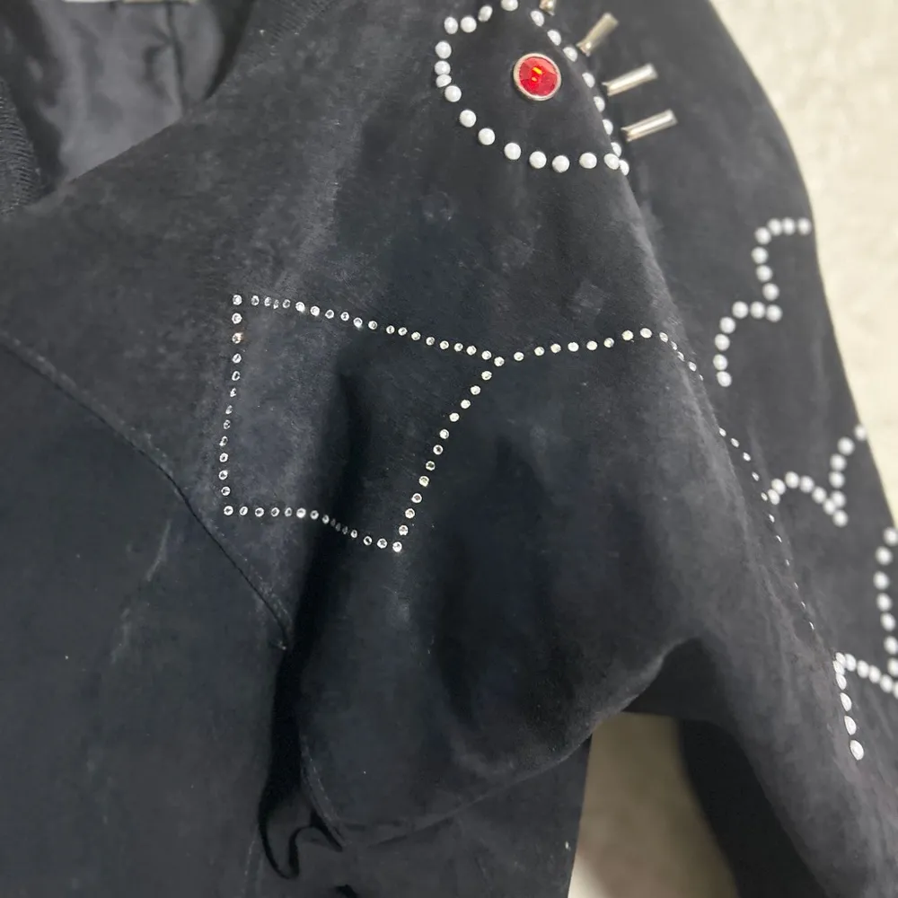 Vintage‎ Positano pelle Italian genuine leather black jacket women’s size small - Image 5