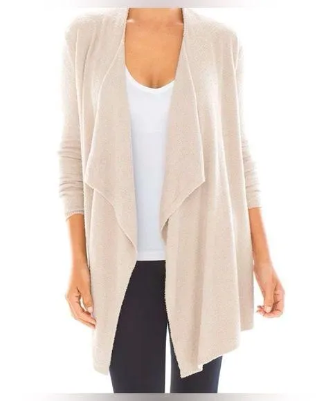 Barefoot Dreams Bamboo Chic Lite Calypso Cardigan Oatmeal Sz 2X Cozy Warm Lounge - Image 1