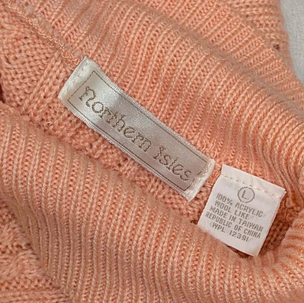 Northern Isles Vintage Sweater Pink Size Medium Size L - Image 9