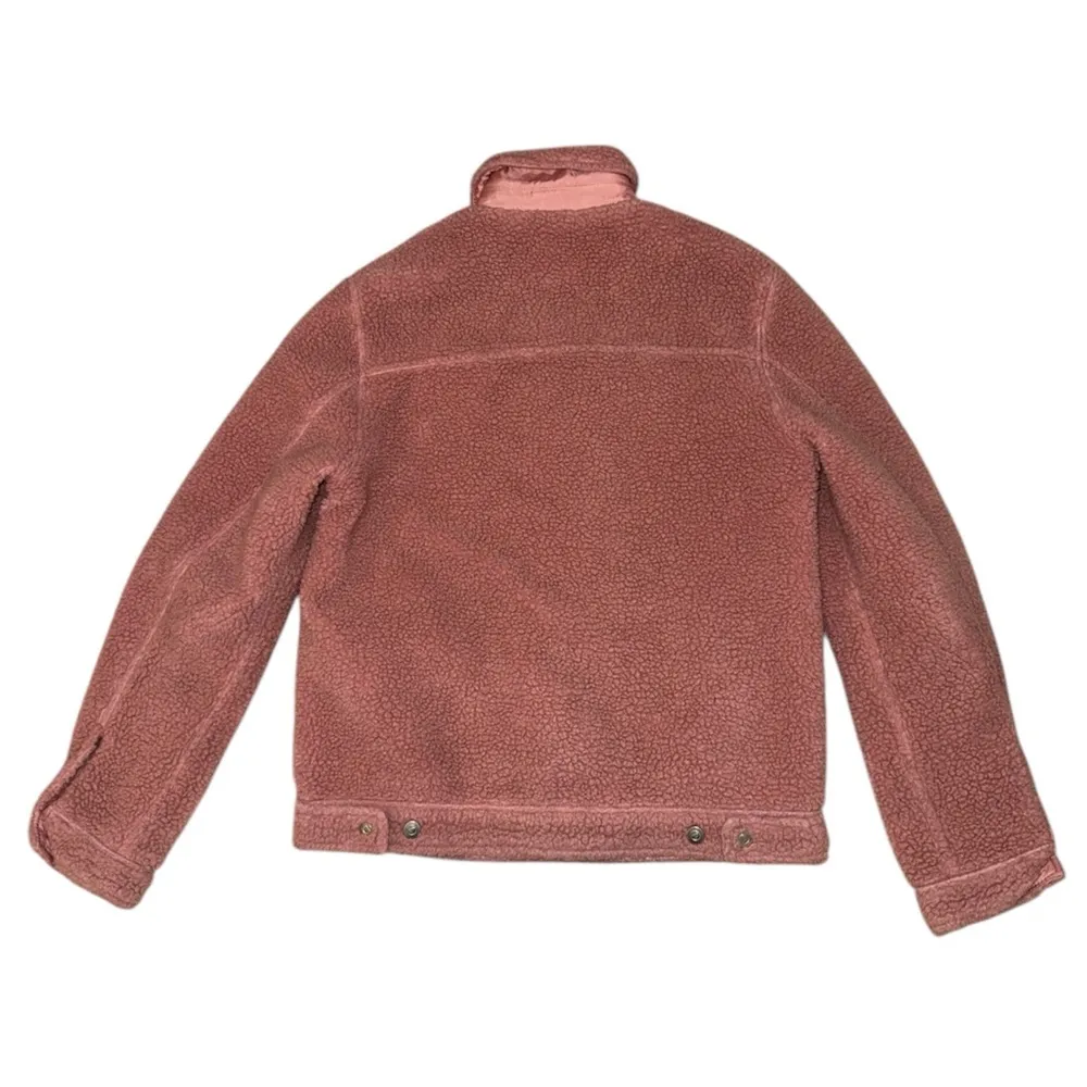 Asos fuzzy pink jacket women’s size medium - Image 2