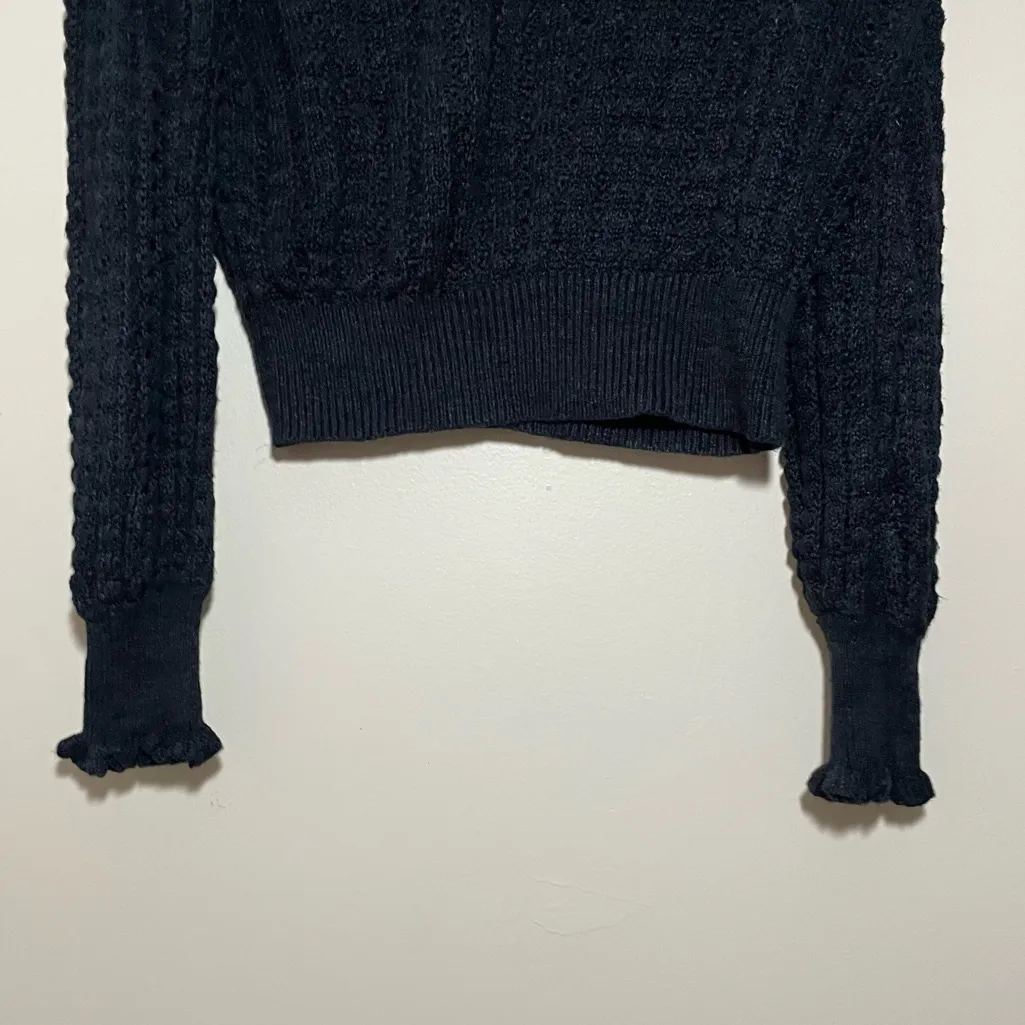 Free People Crazy in Love Ruffle Off the Shoulder Sweater - Image 4