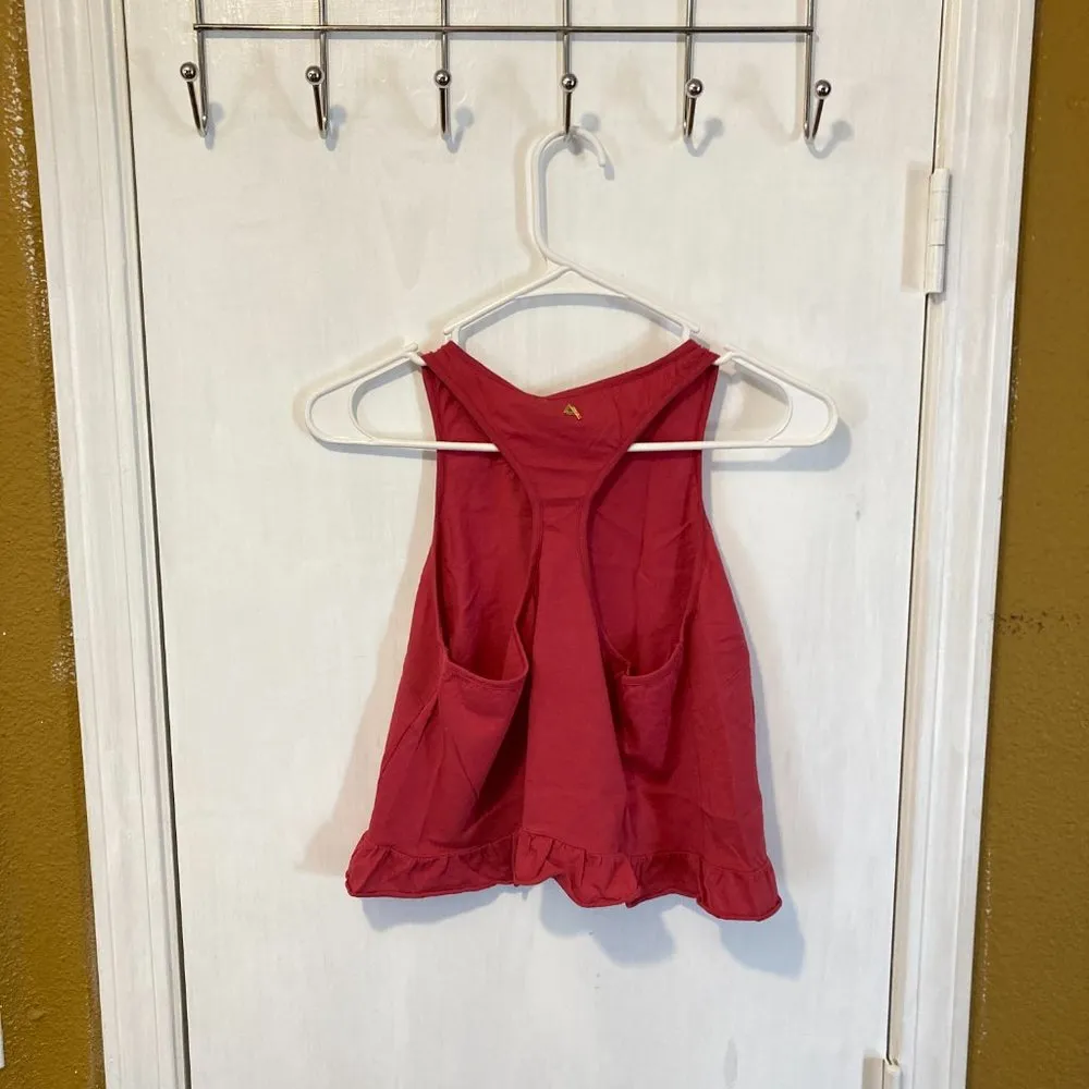 Cycle junior ladies S small belly crop racer back bell shaped tank top Red Size undefined - Image 4