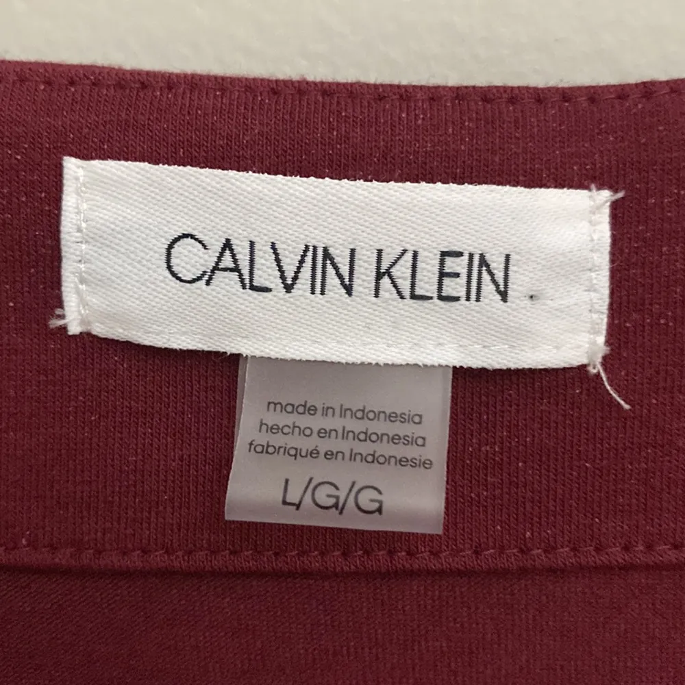 Calvin Klein womens burgundy dress size L - Image 5