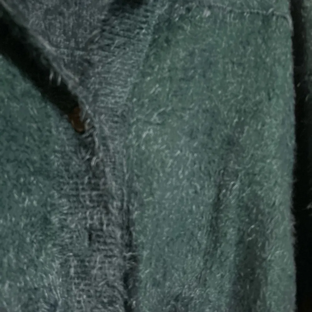 Willow & Root Green‎ eyelash knit cardigan sweater size small Blue - Image 10