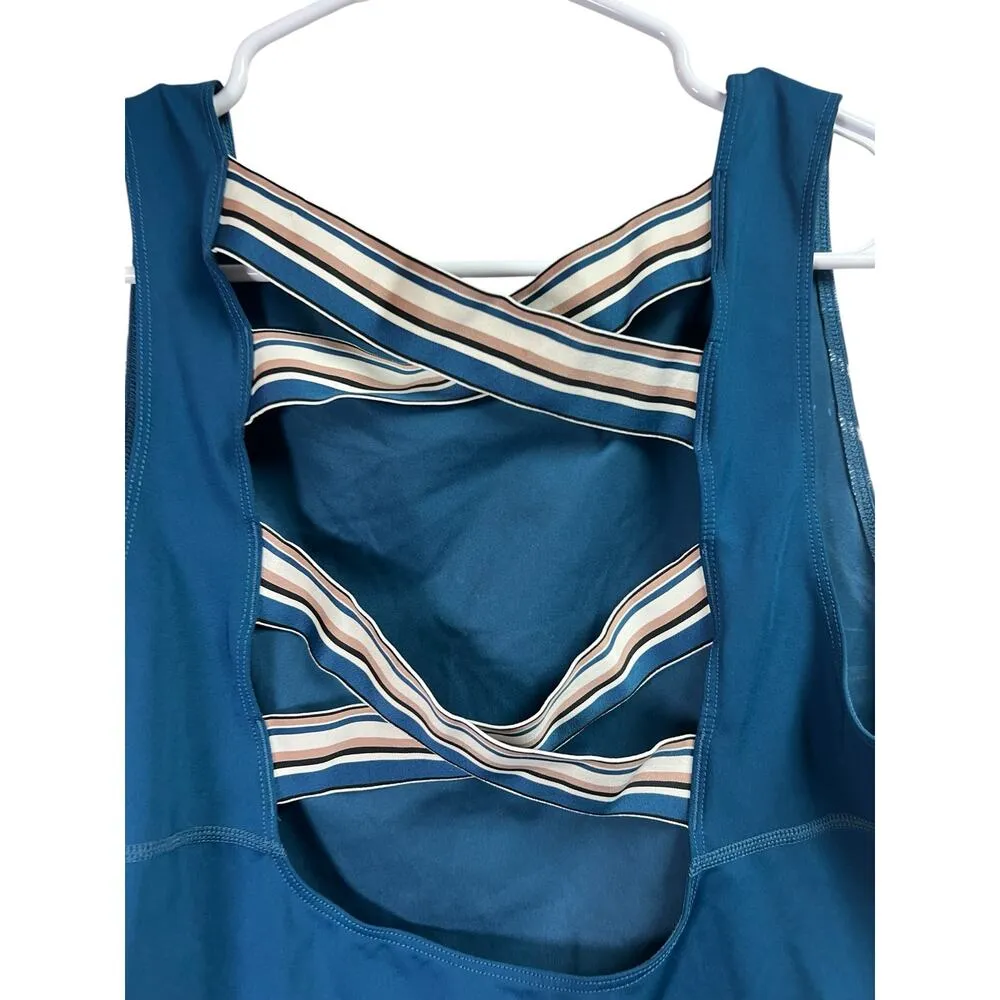 Nike Pro Dri-Fit Crop Tank Top Tight Fit Criss Cross Back XL - Image 6