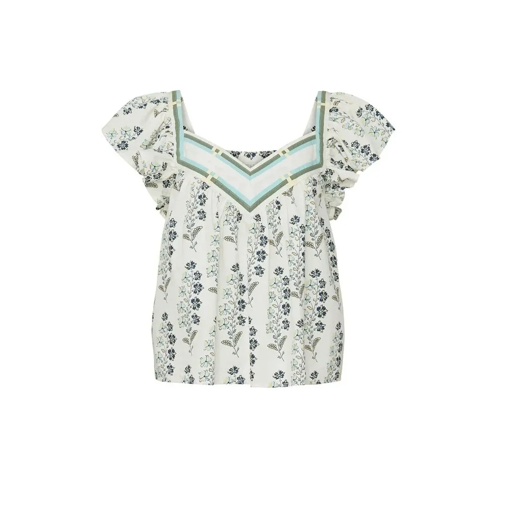 Sleeveless Larkspur Top by La Vie Rebecca Taylor XS - Image 2