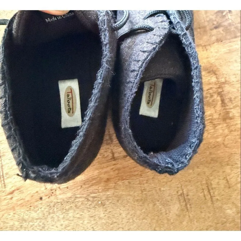 Vintage Talbots Brown Felt Lace-Up Ankle  desert-style chukka  women’s boots - Image 2