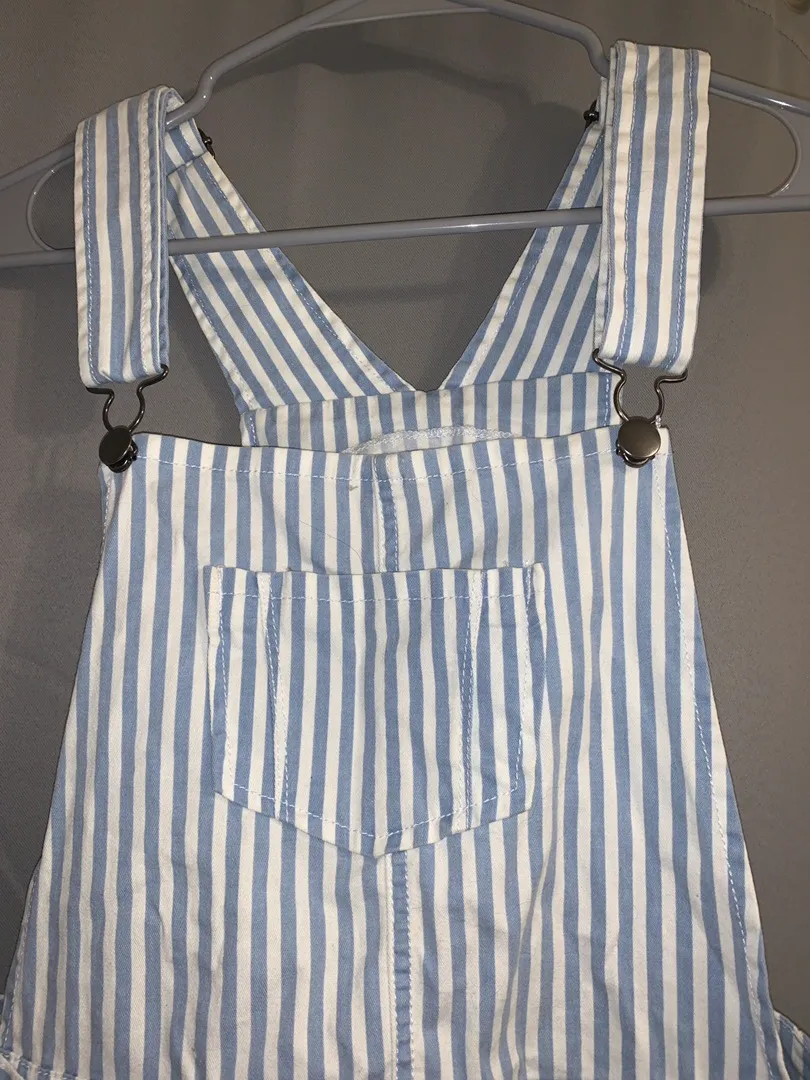 Forever 21 White And Blue Overalls - Image 3