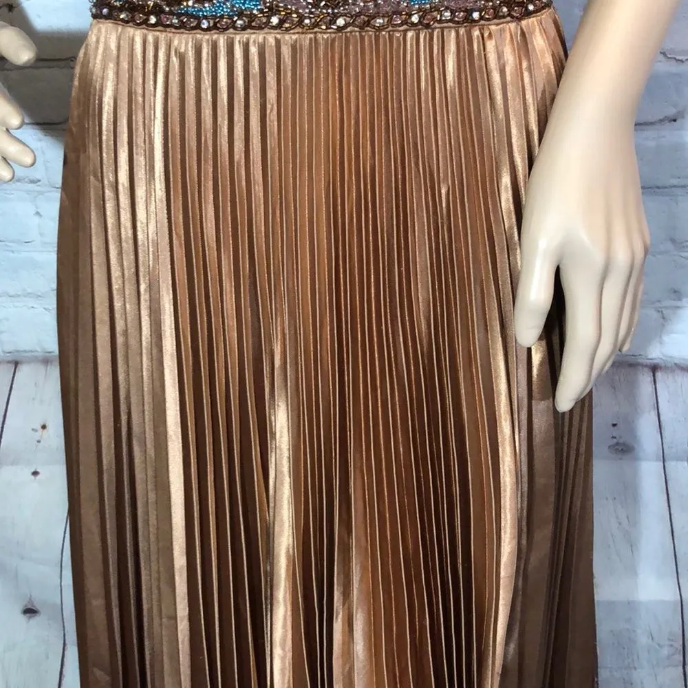 Camille La Vie Animal Print Beaded Evening Gown 8 - Image 6