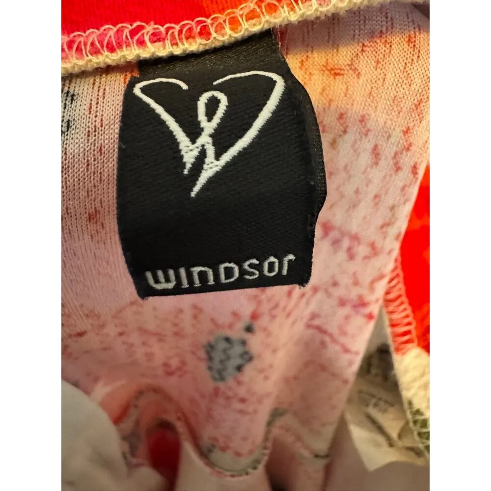 Windsor Floral Strapless Dress Red/White Casual Garden Party Women's Size Small - Image 4