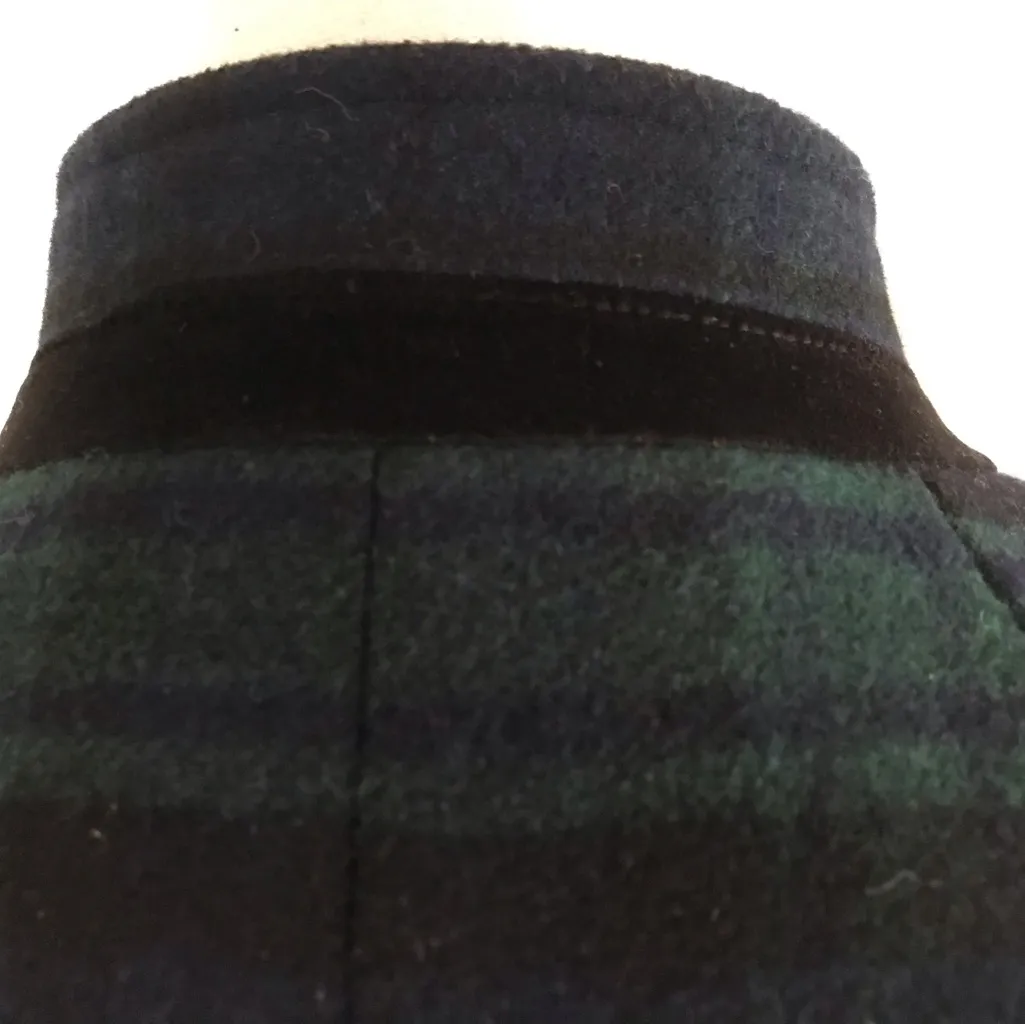 NWT TALBOTS BLACK WATCH PLAID VELVET-TRIM BLAZER - Image 8