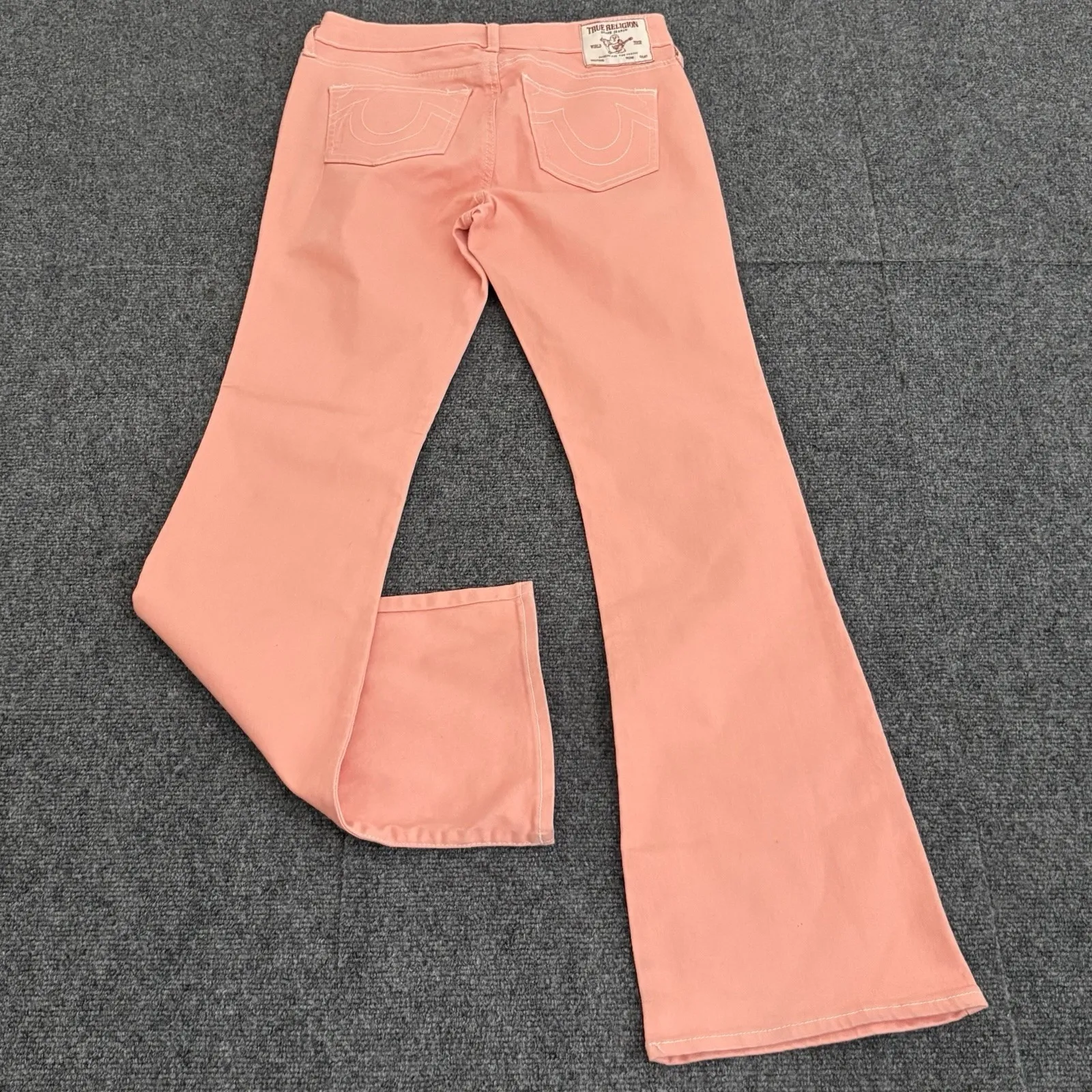 True Religion Jeans Womens 28x31 Coral Becca Mid Rise Bootcut Stretch Denim - Image 2