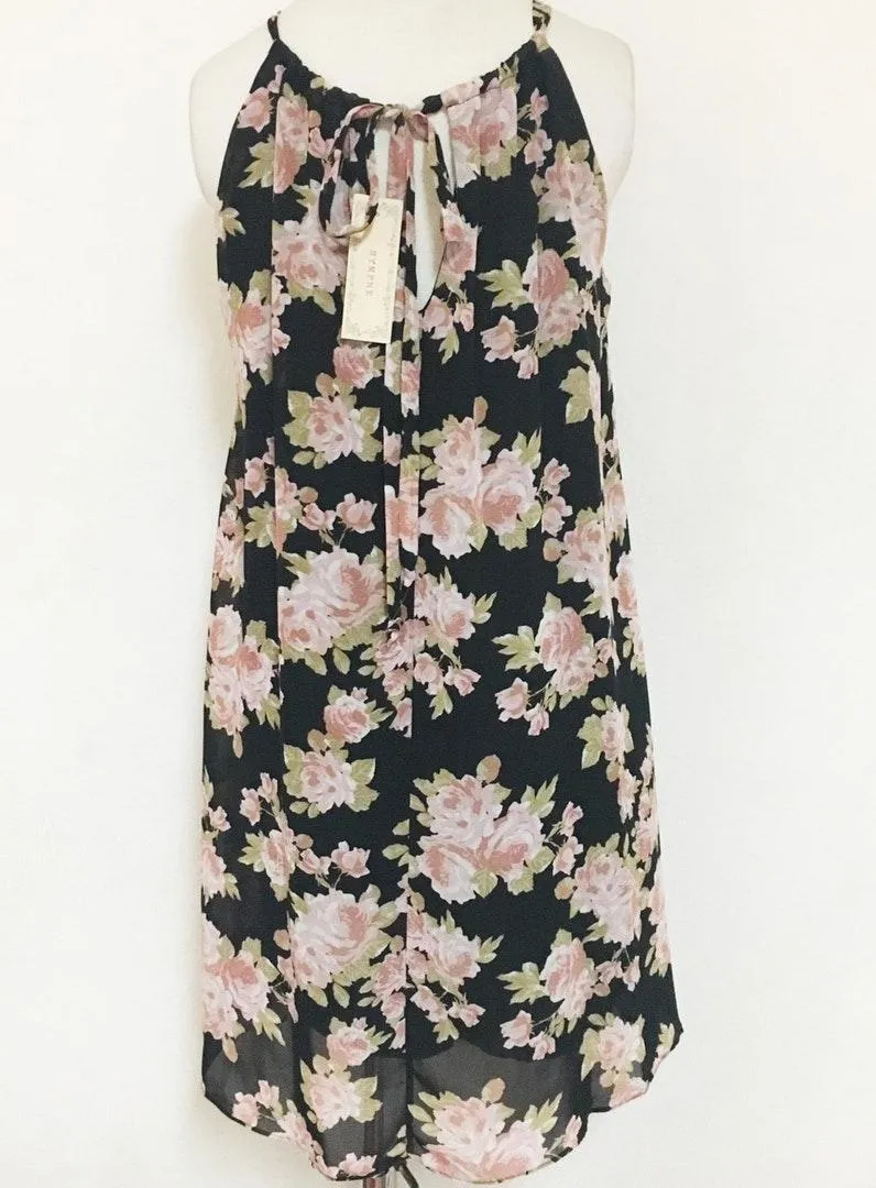 Halter Flowing Floral Bohemian Dress - Image 5