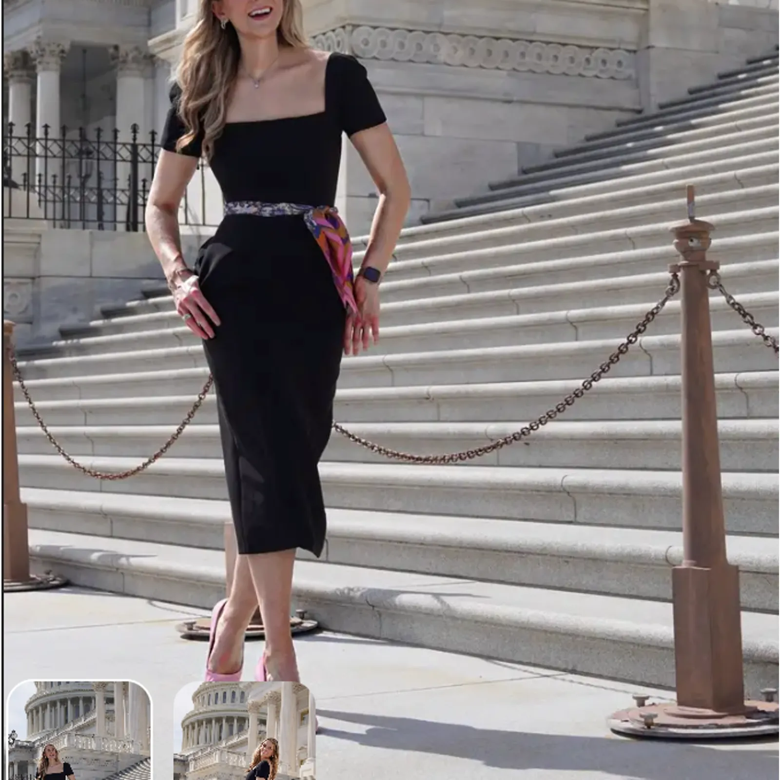 A.L.C. Black Cocktail Dress SIZE 0 Sheath Midi Chic Retro LBD Slit Designer $700 - Image 9