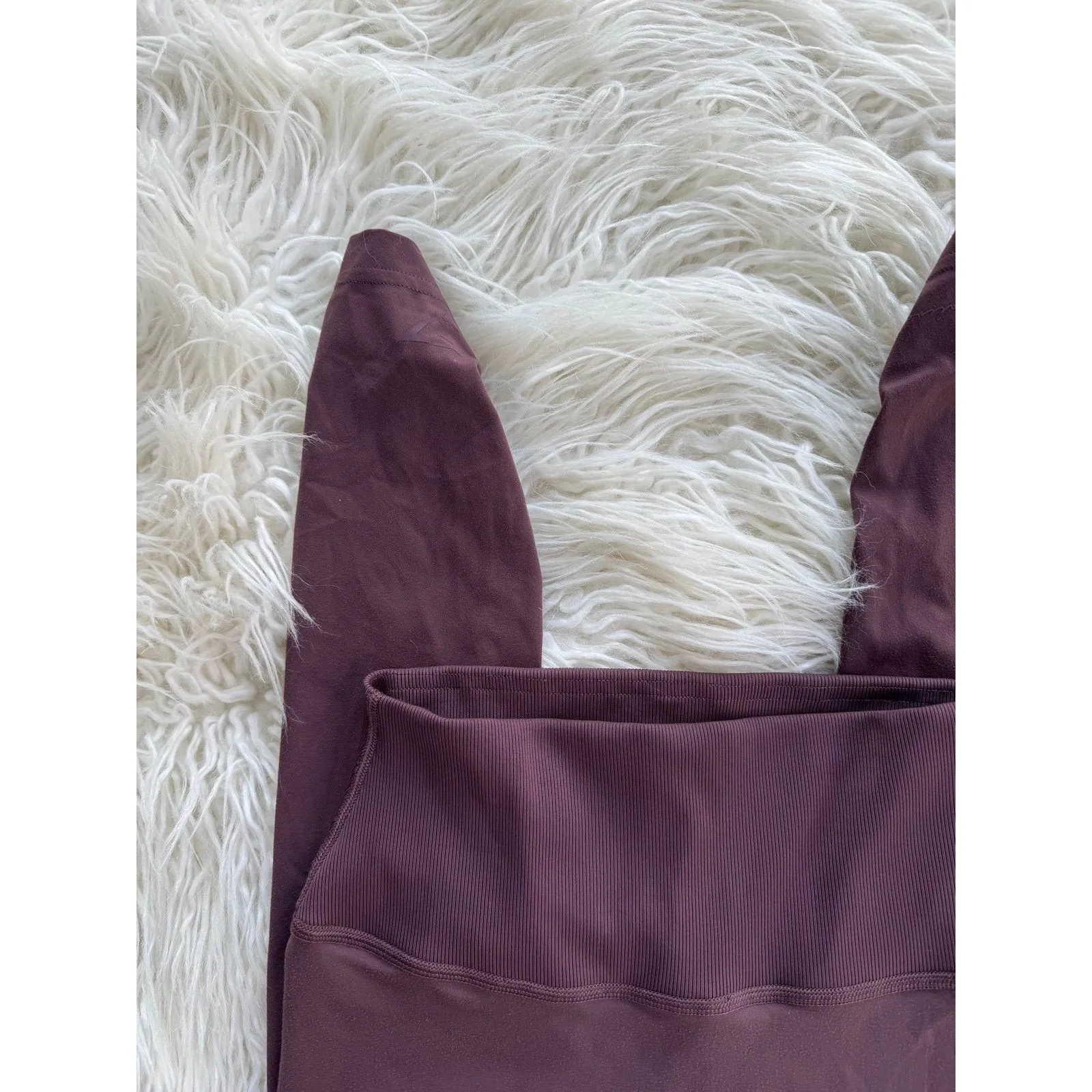 Gymshark Whitney Simmons Ribbed High Waisted Leggings Brown Size Small - Image 5