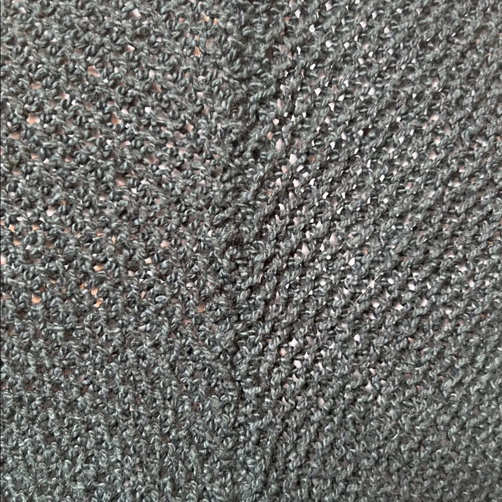 Free People Red Handkerchief Hem Longline Cardigan Green Sweater Size Small - Image 7