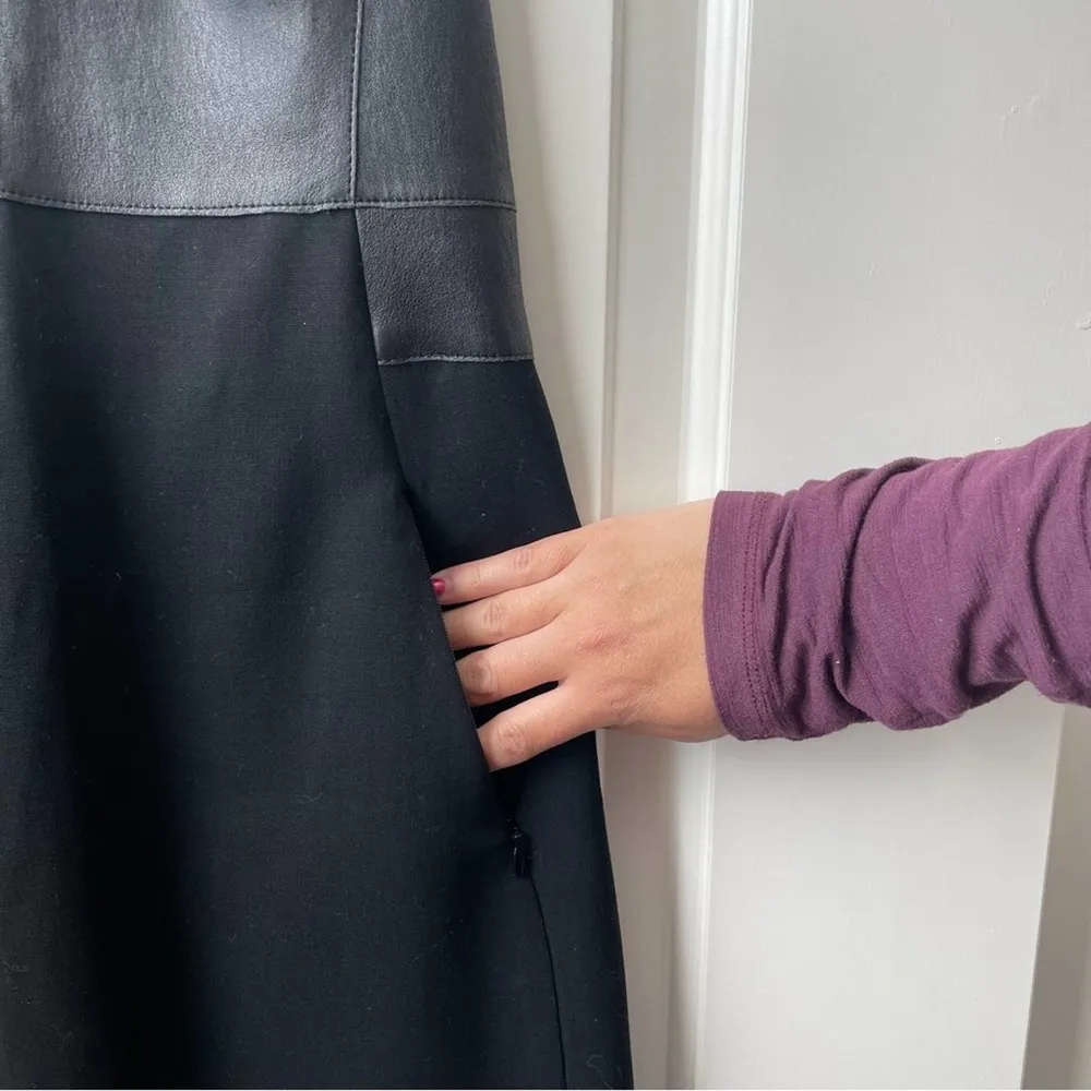 Akris Punto Leather Dress Black - Image 40