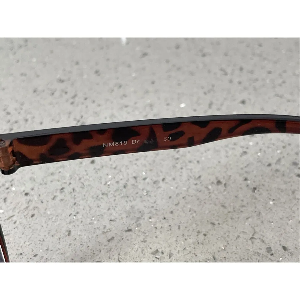 Nicole Miller NM819 Tortoise Frames ONLY round full rim Eyeglasses - Image 5