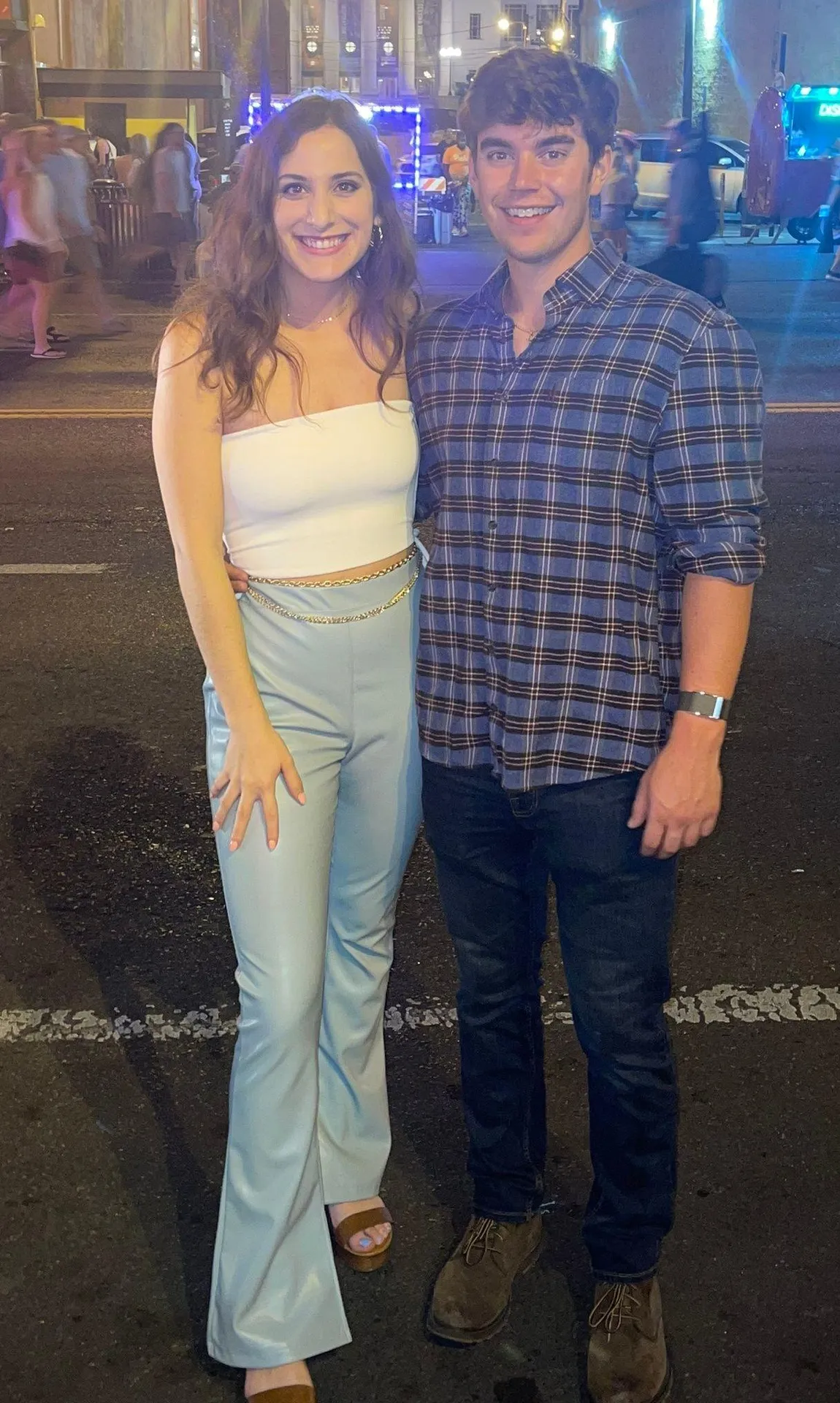 Leather Flare Leg Pants - Image 9