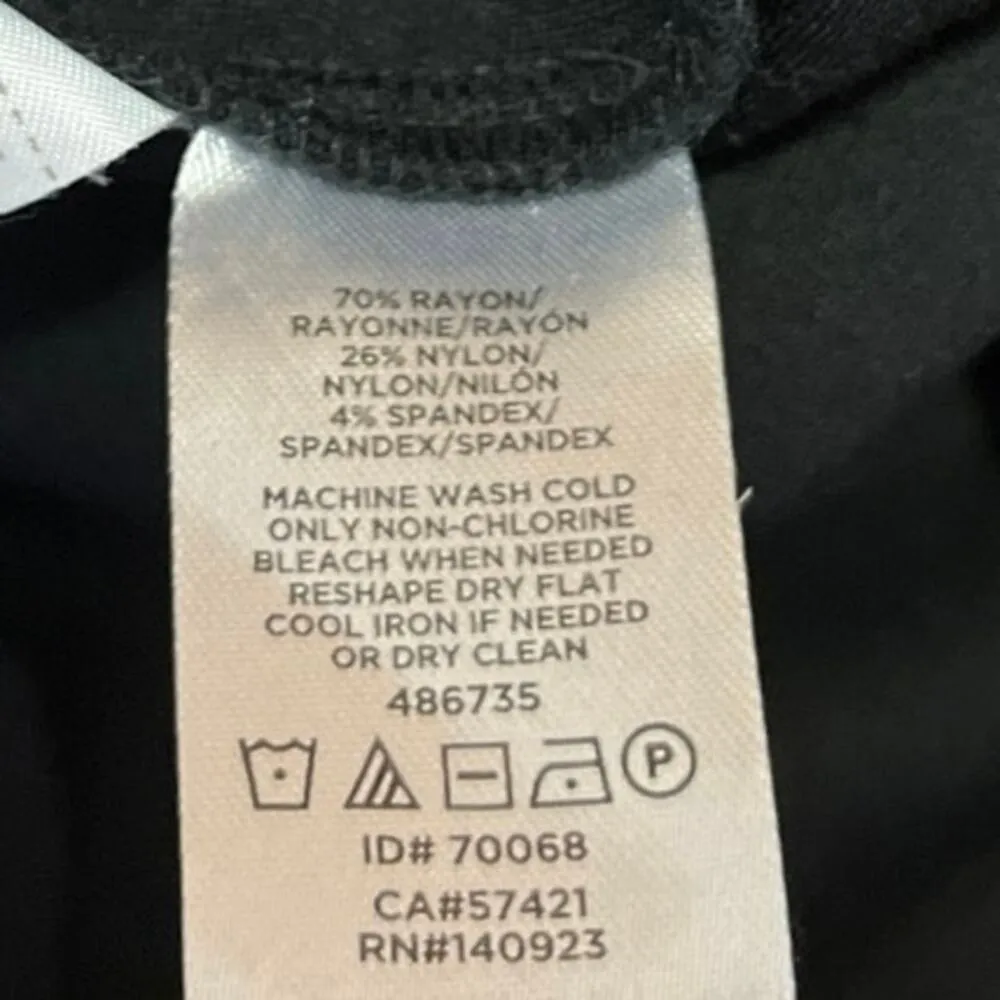 Ann Taylor LOFT Women's Black Casual Pull On Mini A-Line Flared Skirt Sz M Tall - Image 5