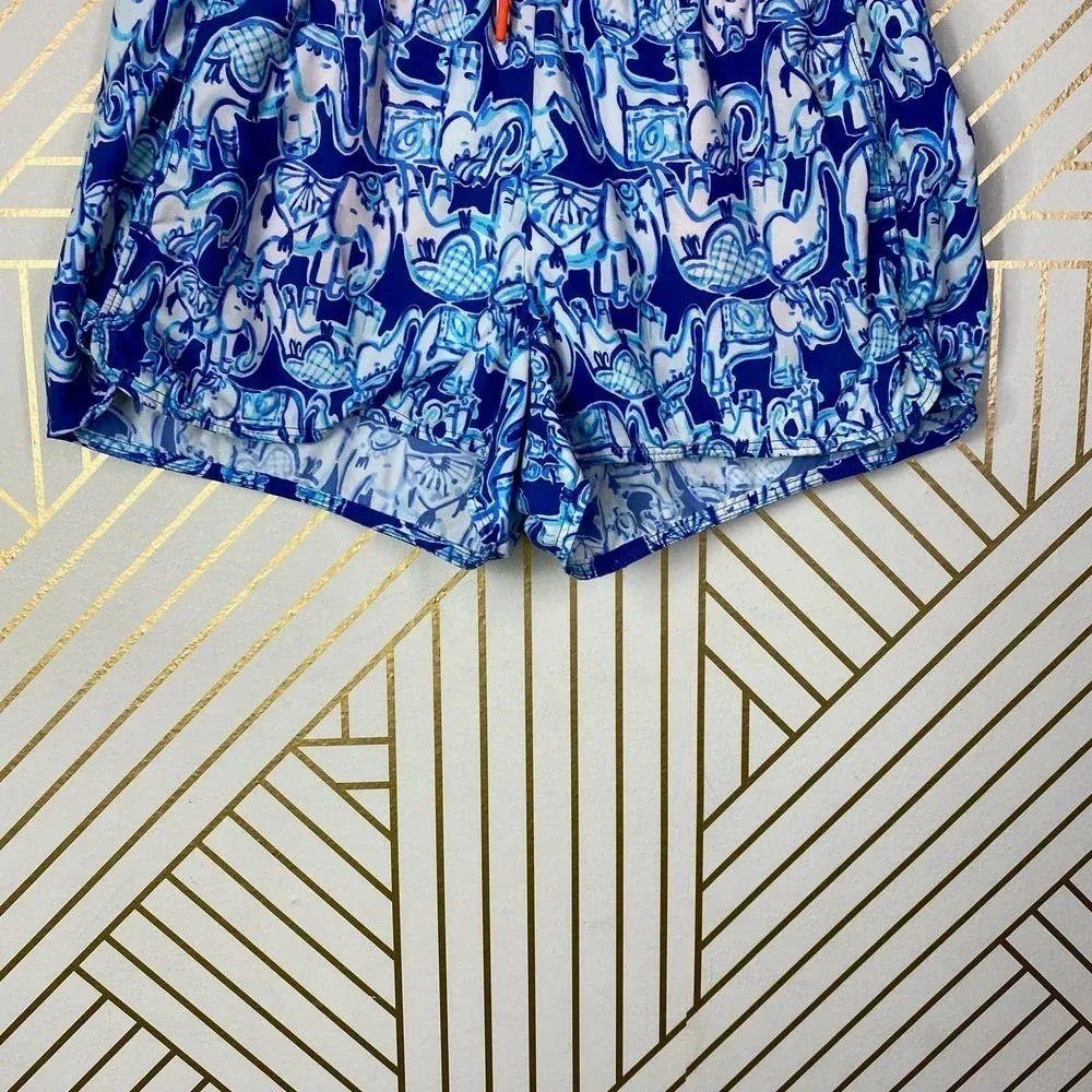 Lilly Pulitzer Run Around Luxletic Short in Bomber Blue Get‎ Trunky Size US XS - Image 3