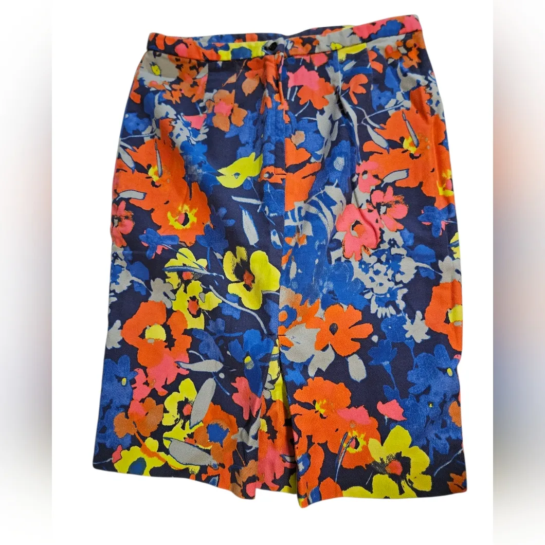 LOFT Floral Pencil Skirt Size 4 - Image 3