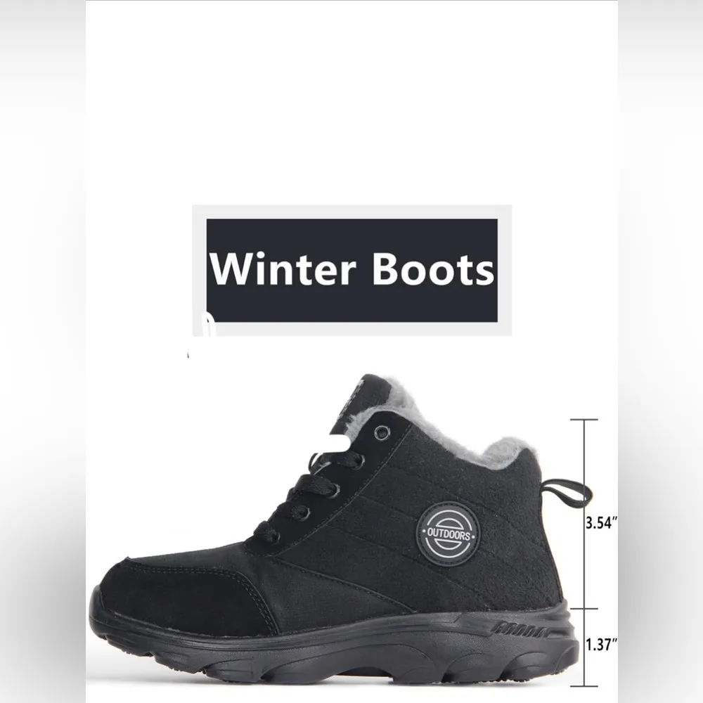 Snow Boots Faux Fur Lined Booties Anti - Image 5