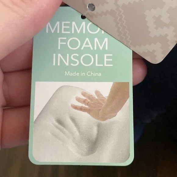 Muk Luks Bootie‎ Memory Foam Slippers Blue Size undefined - Image 7