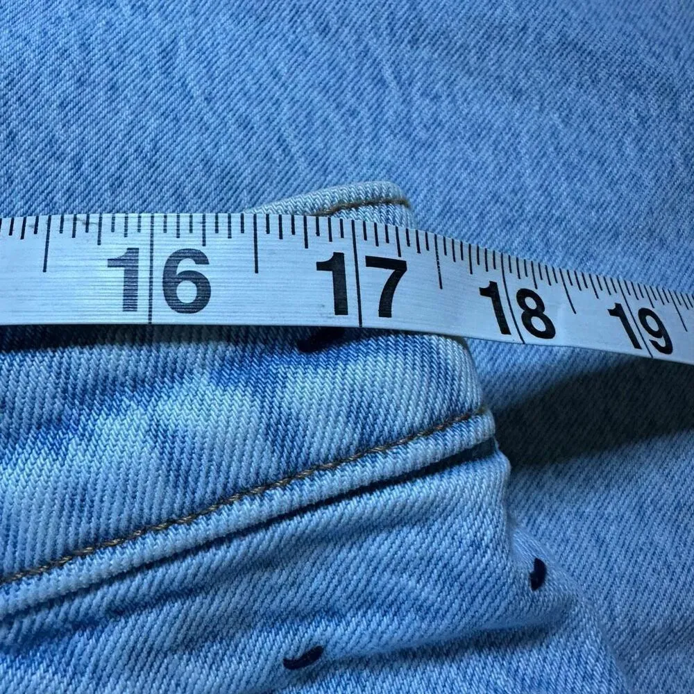 Abercrombie & Fitch 90s relaxed Jean high rise light wash 16L/33 - Image 7