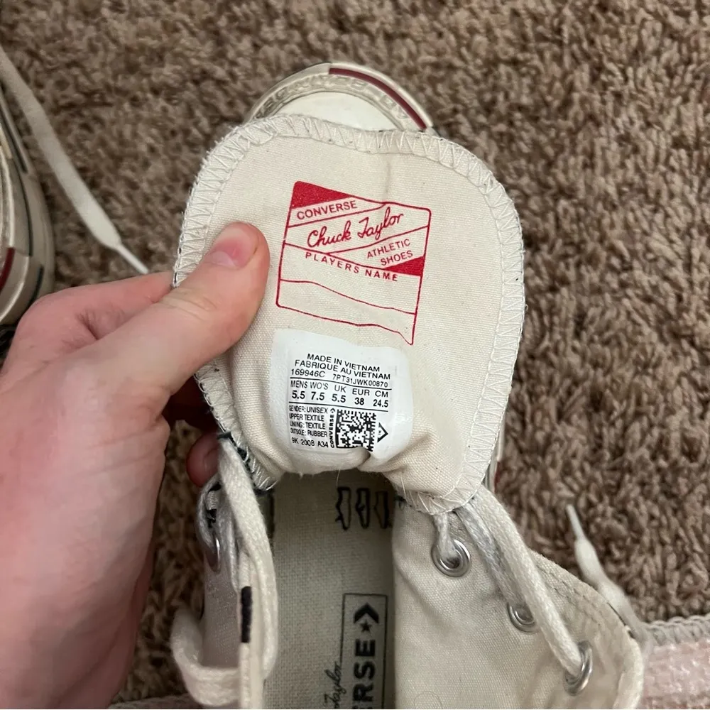 Brain Dead x Converse Chuck 70 'Cow Print' high top sneakers Black Size 7.5 - Image 5