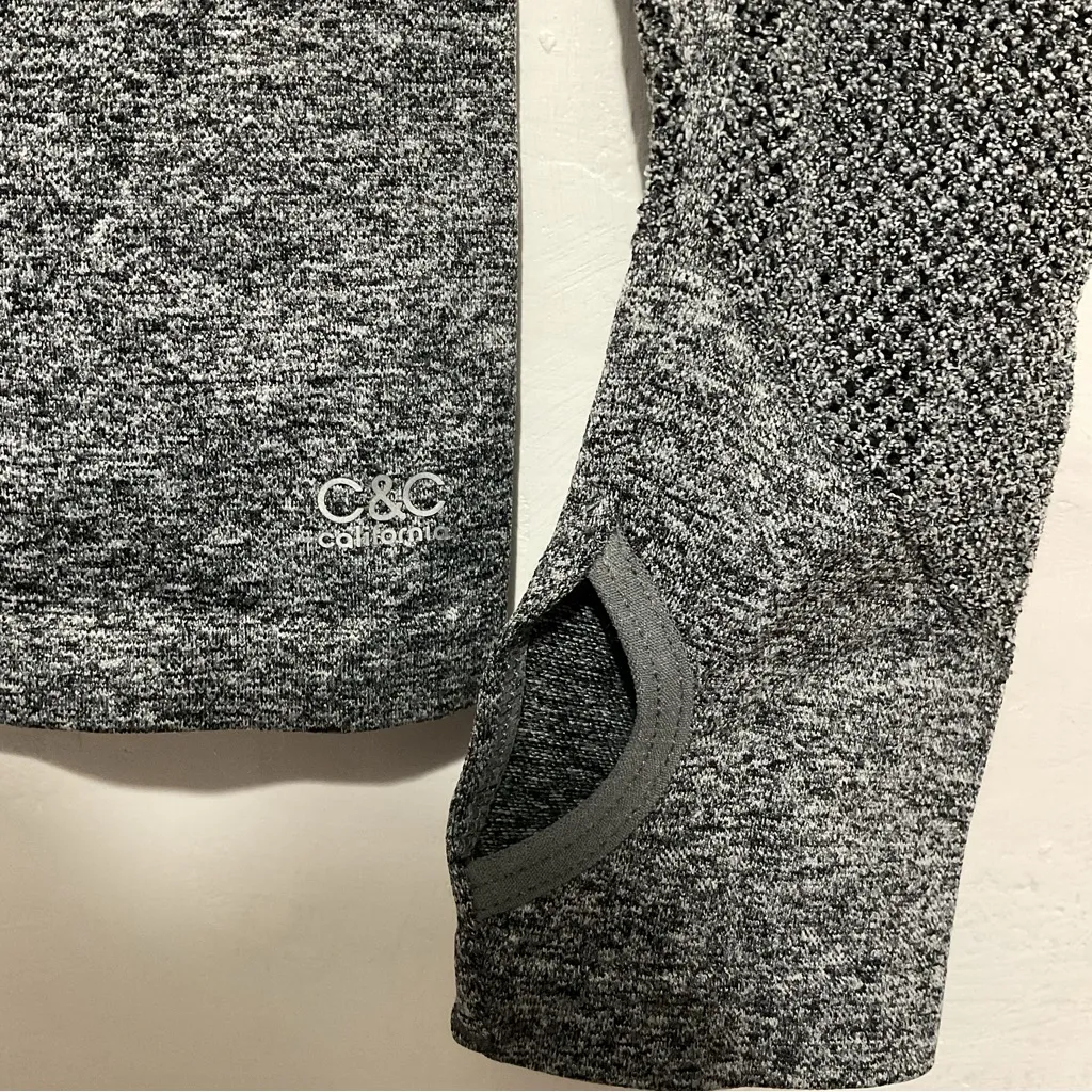Cc California activewear top size M New grey heathered  :Box H: - Image 8