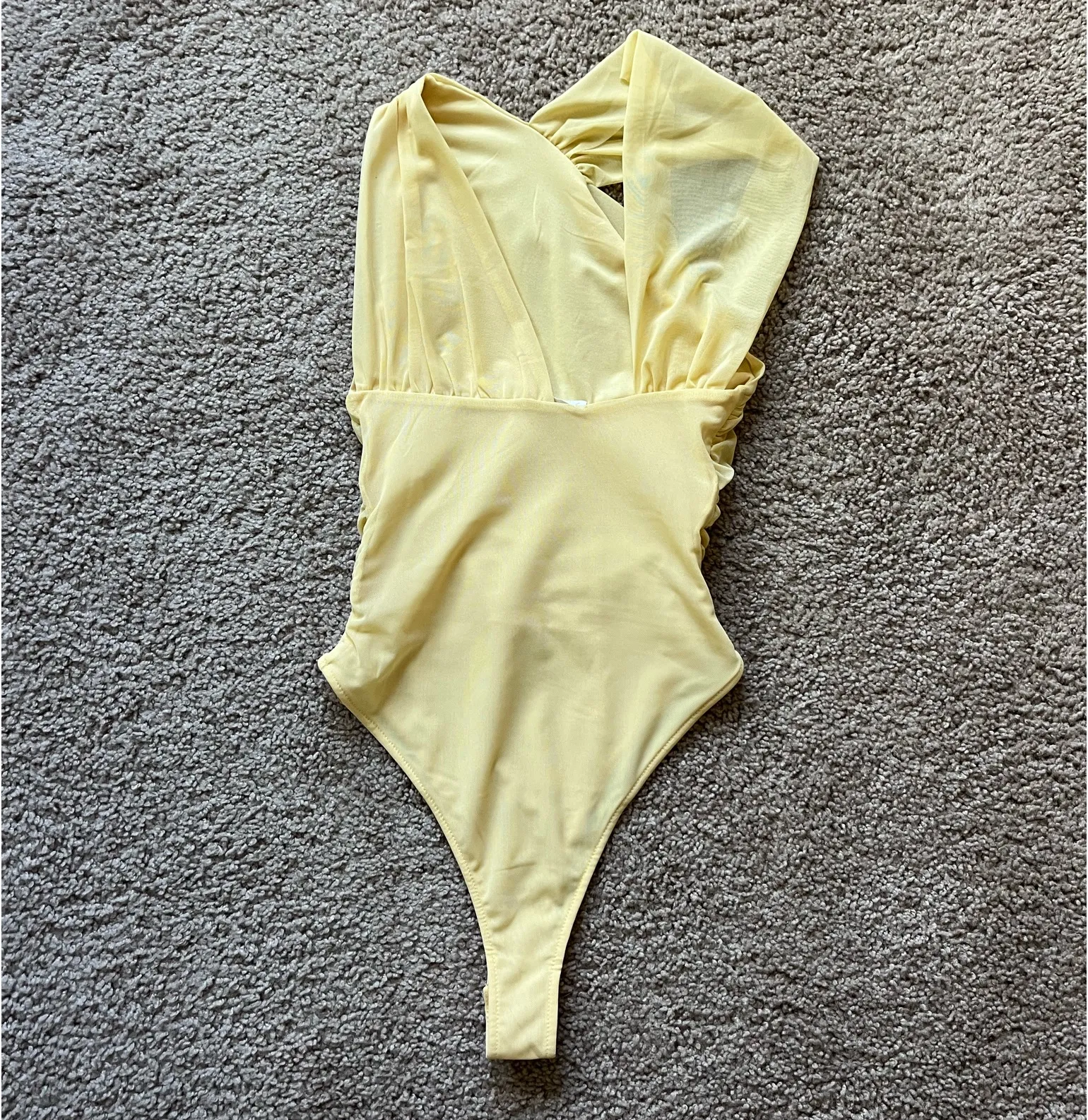 Zara yellow crossbody bodysuit - Image 6