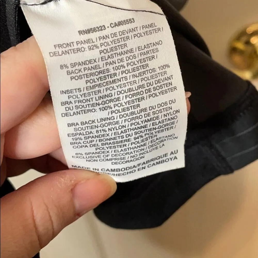 Nike Dri-fit black striped work out top S - Image 6