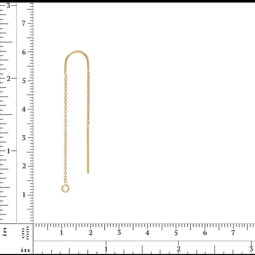 Swarovski Elements Crystal Sterling Silver Chain Threader Teardrop Earrings Silver - Image 9