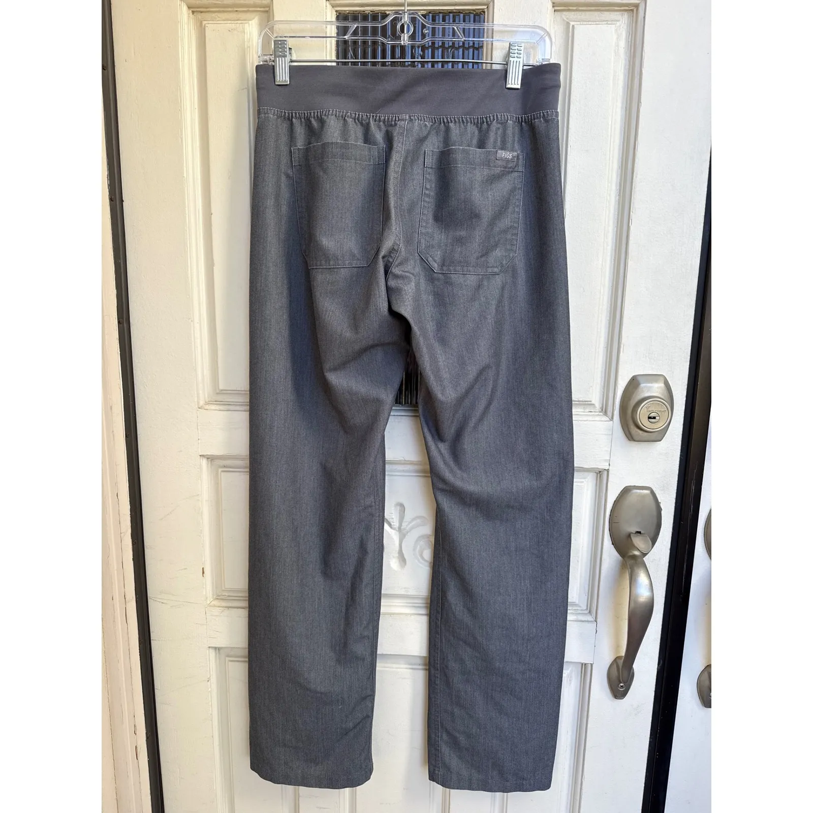 FIGS Technical Collection Livingston Heather Grey Scrub Pants Size XS - Image 2