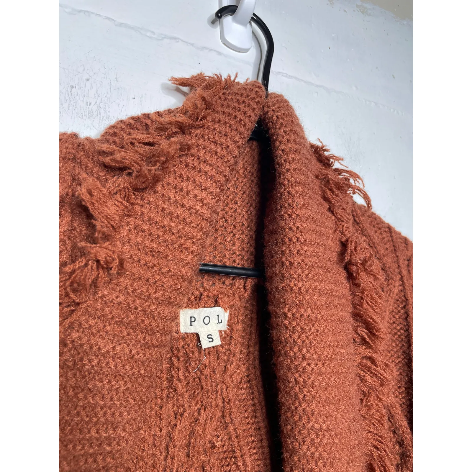 POL Womens Cardigan Sweater Chunky Open Front Size Small - Image 3