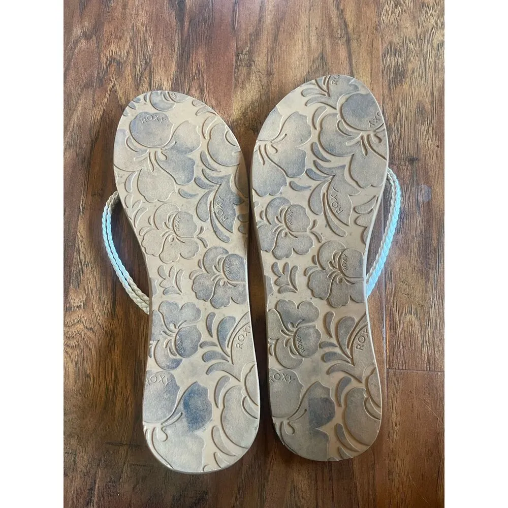 CLEARANCE ROXY Costas Flip Flop in White - Image 4