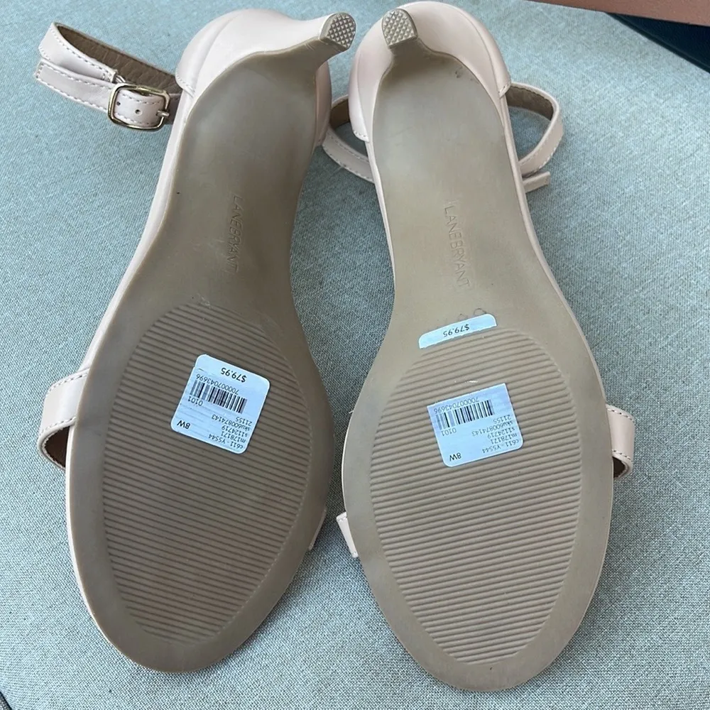 Lane Bryant ankle strap light pink heels size 8 NWOT - Image 6