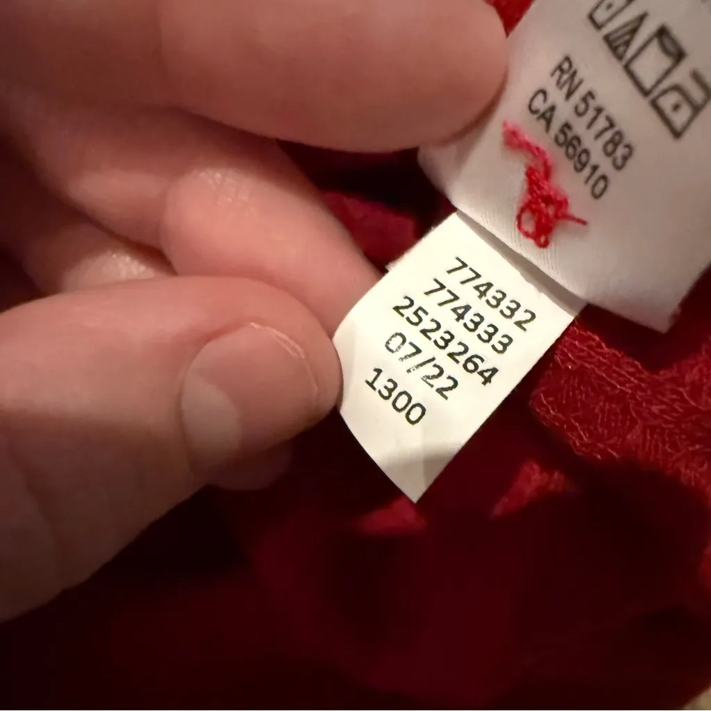 Maurices Red Thermal Knit Button Henley Long Sleeve Top‎ Sz S NEW - Image 5