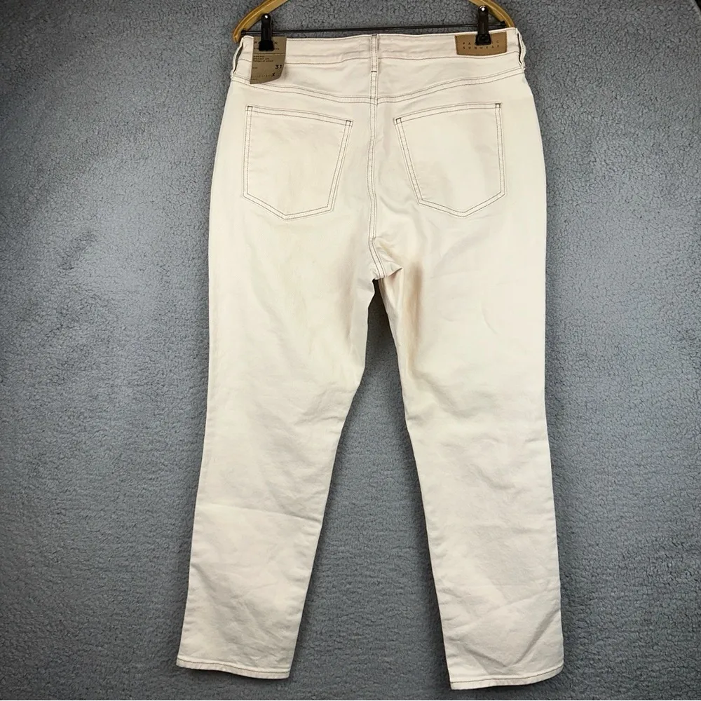 Pacsun Jeans Womens 31 Irish Cream Stretch Mom High Rise Straight Leg Denim NEW - Image 4