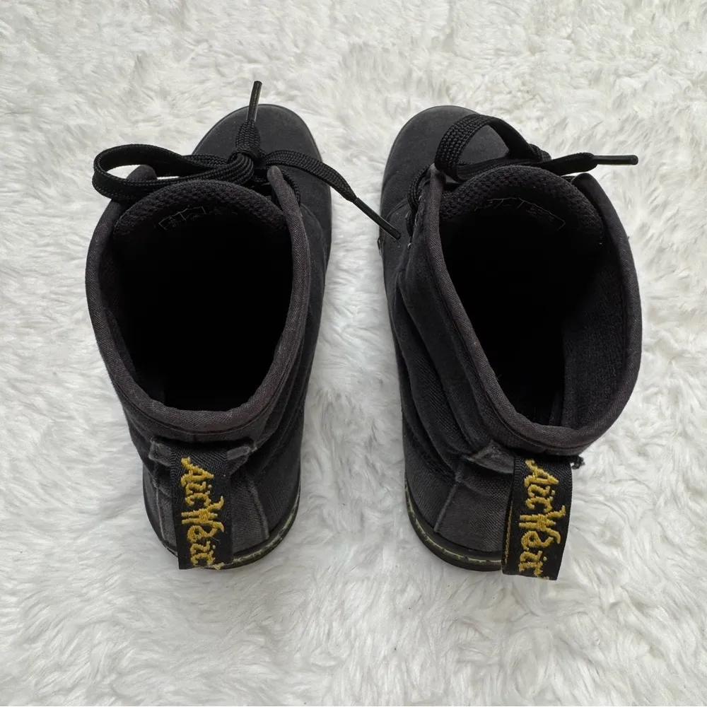 Dr. Martens Shoreditch AirWair Canvas Sneakers Size 6 Black Combat Boots - Image 15