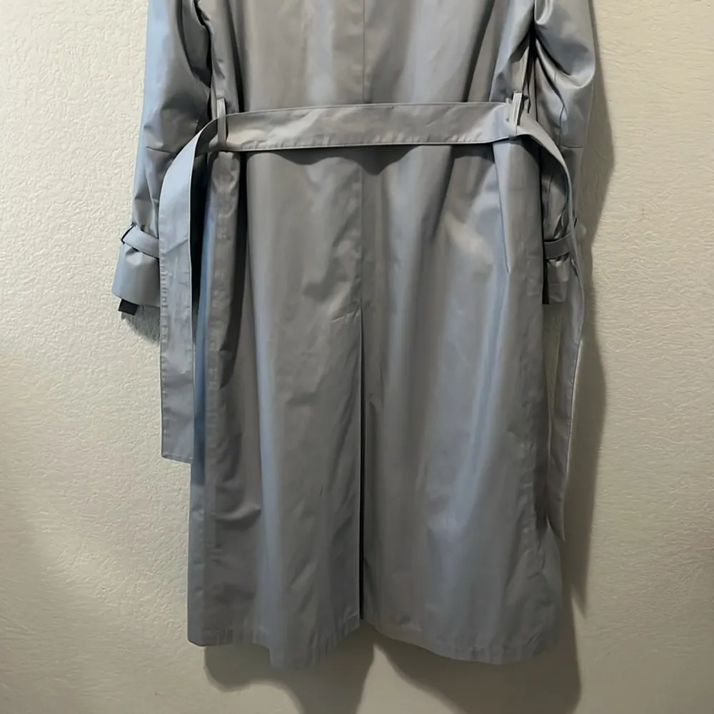 LONDON FOG Vintage 1970's Maincoats Weatherwear, Grey/Light Blue, Sz 10R - Image 8