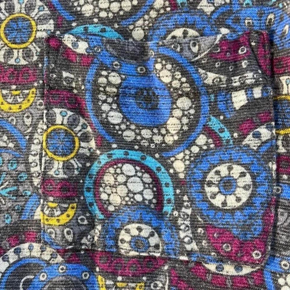 Women's Lularoe Blue Maroon White Gray Carly Hi-Low Dress Size XXS EUC #7372 - Image 4