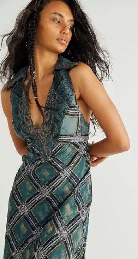 Free People Lana Printed Midi Dress Size 0 - Image 3