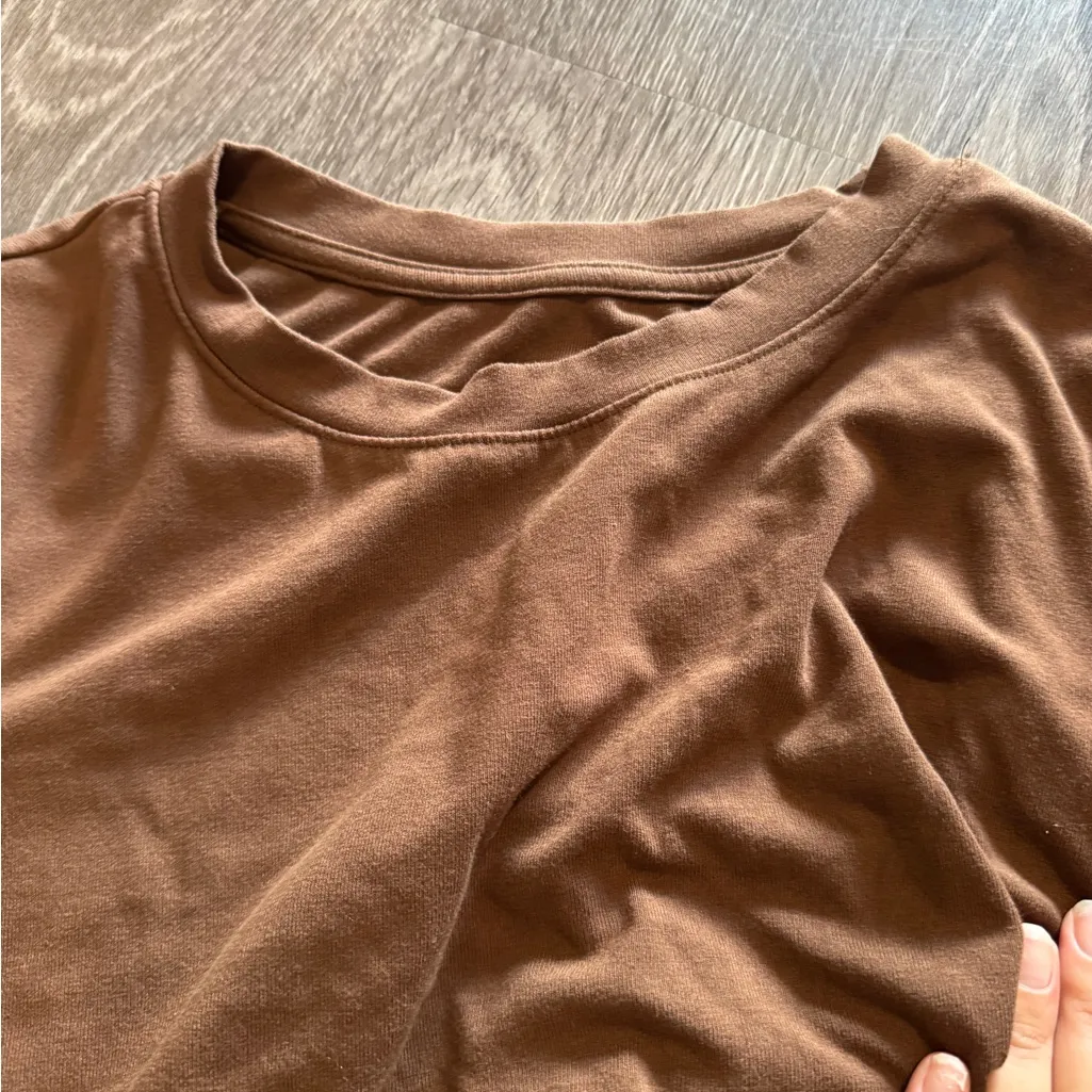 Short Sleeve Brown Bodysuit Size XL - Image 4