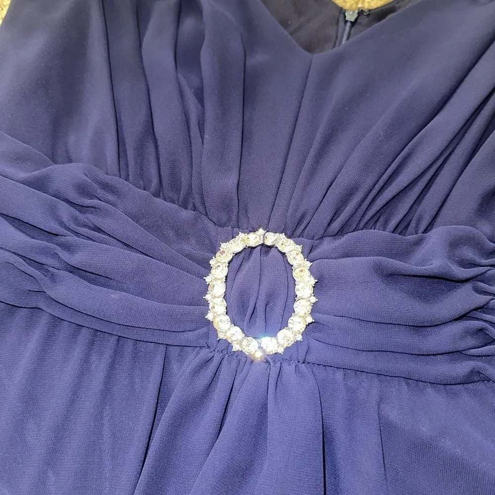 La Nouvelle Renaissance Navy Blue Cocktail Dress Size 12 - Image 3