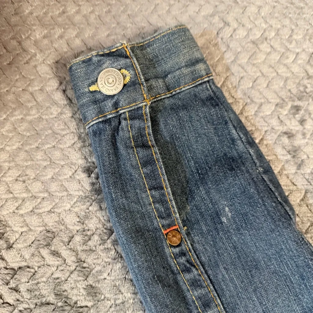 True Religion  “Jimmy” distressed denim jacket size large - Image 7